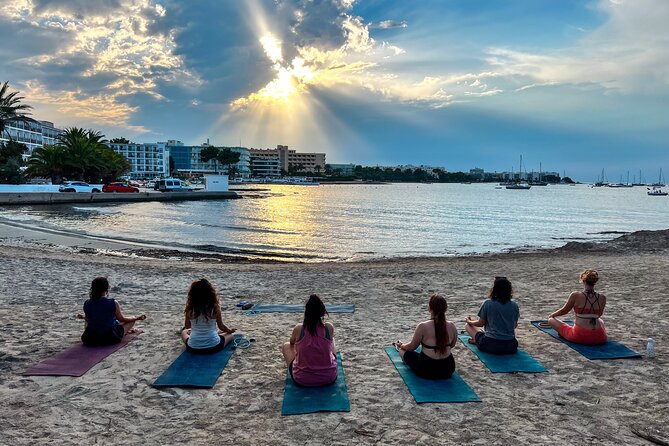 Beach Yoga San Antonio Ibiza - Scenic Setting on Ibiza’s San Antonio Beach