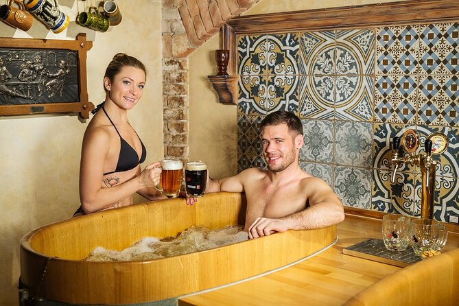 Beer Spa for 2 people/ 1 tub - 1 hour Activity in Prague - The Unique Setting of the Prague Beer Spa