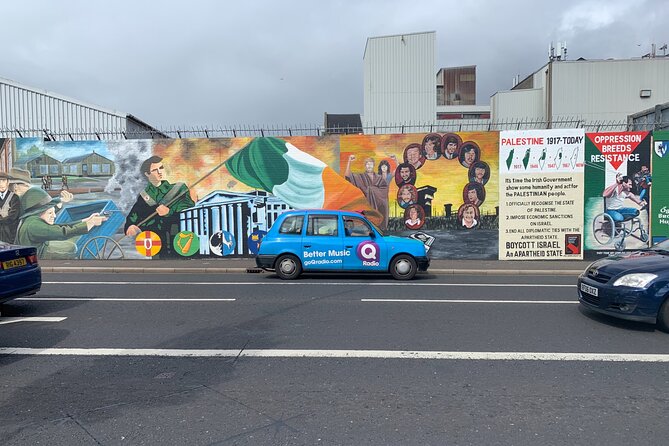 Belfast political tour Original Drivers 2 hour private adventure - The International Mural Wall on Divis Street