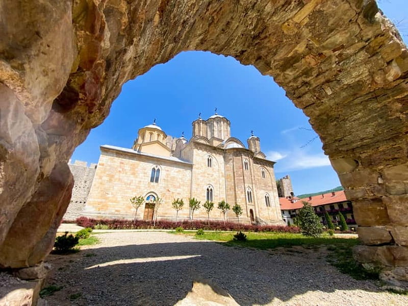 Belgrade: Best of East Tour (Resava Cave & Lisine Waterfall) - Exploring the Medieval Architecture of Manasija Monastery