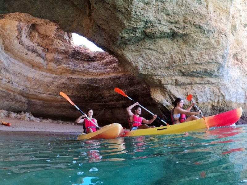 Benagil: Kayaking Adventure in Benagil Caves & Marinha Beach - Key Points