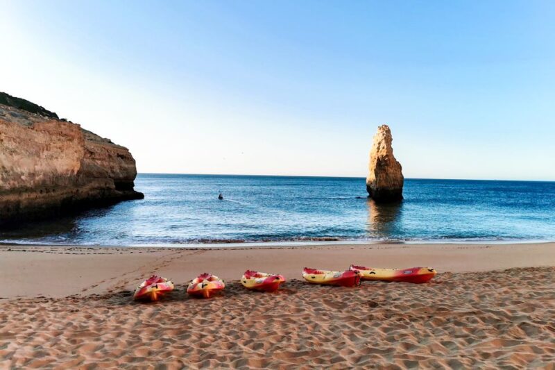 Benagil: Kayaking Tour to the Benagil Cave (Free Shower) - Kayaking from Benagil Beach to the Algarve Coastline