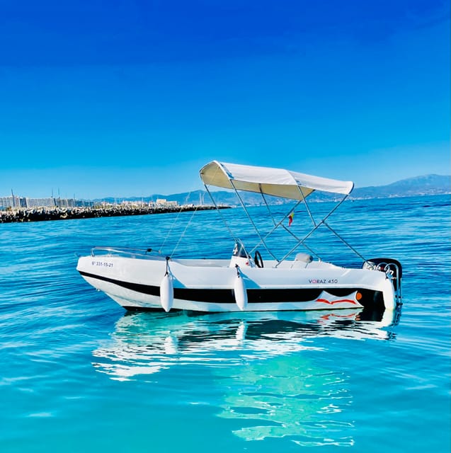 Benalmadena: 6-Seater Speedboat license-free Boat Rental - What the Rental Includes and What to Bring