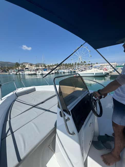 Benalmádena: Alquiler de barcos sin licencia Costa del Sol - Stops for Swimming and Relaxation at Beaches