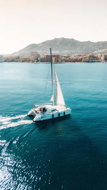 Benalmádena: Sailing & Dolphin Watching with Snacks/Drinks - What the Catamaran Looks Like and Onboard Amenities