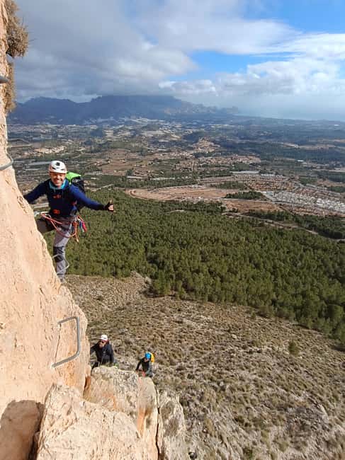 Benidorm: Ponoig via ferrata with two 30-meter rappels. - Key Points