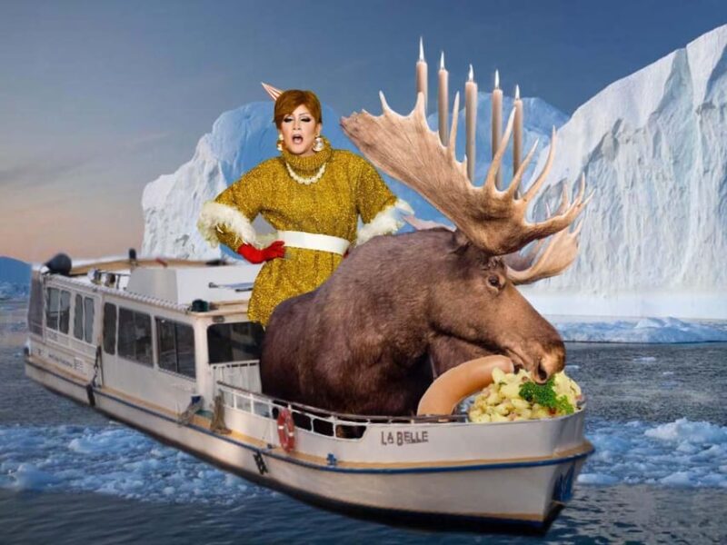 Berlin: Christmas cruise on the Spree with drag queen Audrey. - Scenic Views of Berlin at Night from the Water