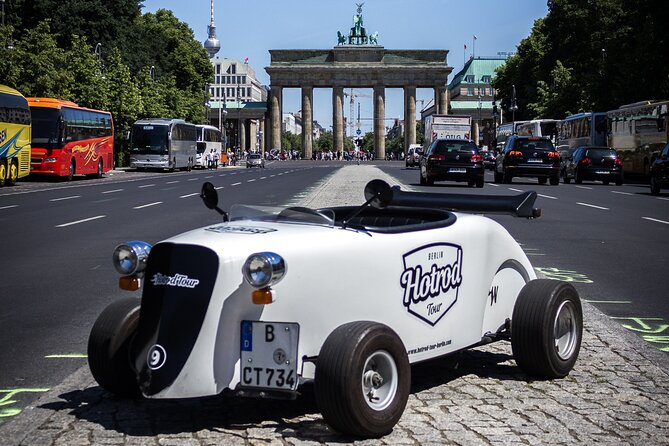 Berlin City Tour in a Mini Hotrod - Passing Through Potsdamer Platz and the Berlin Wall