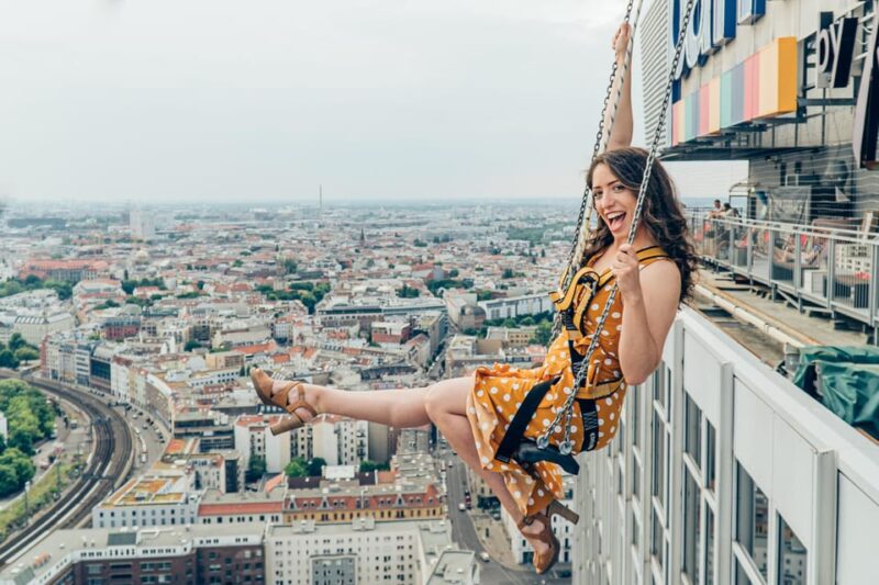 Berlin: Highest Swing in Europe - The Location: The Park Inn Hotel Rooftop