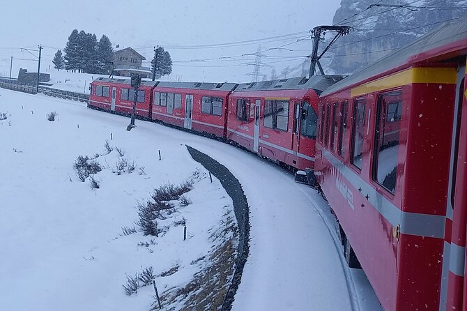 Bernina Red Train, Swiss Alps & St Moritz From Milan - Arriving in Tirano and Return to Milan