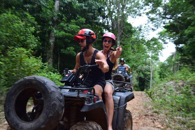 Best Combo from Cancun - Zipline Cenote ATV (Shared) and Lunch From Cancun - ATV Adventure Through Rugged Jungle Trails
