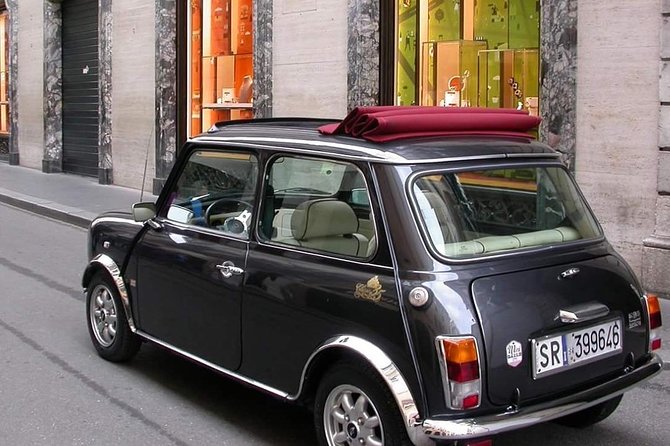Best neighborhoods of Rome by Mini Cooper Classic Cabriolet - Shopping at Piazza Di Spagna and Piazza Cavour