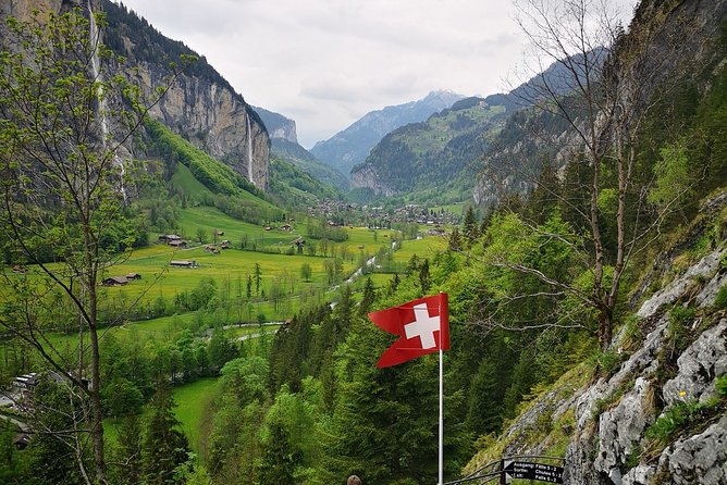 Best of Bernese Oberland Tour from Interlaken - Walking to Staubbach Falls in Lauterbrunnen Valley