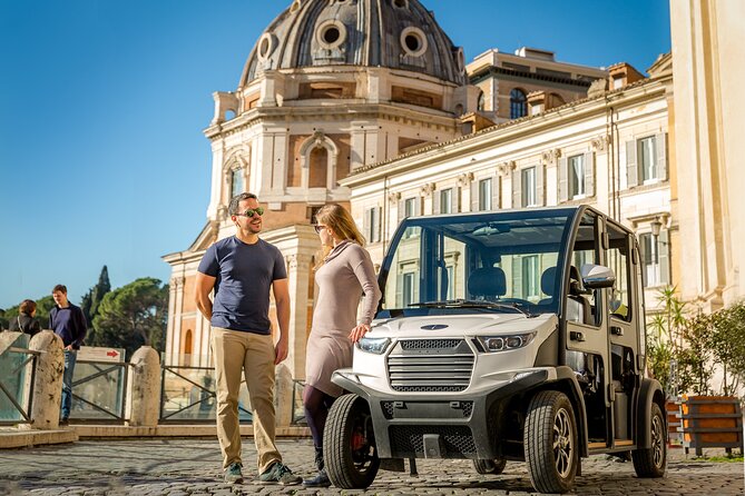 Best of Rome by golf cart - private tour larger groups - Visiting the Roman Forum and Trajan’s Column