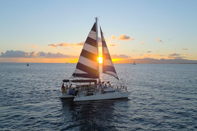 Best Waikiki Sunset Cruise:BYOB Sunset Sail with Swimming - Comfortable and Stable Sailing on the Hokulani Trimaran