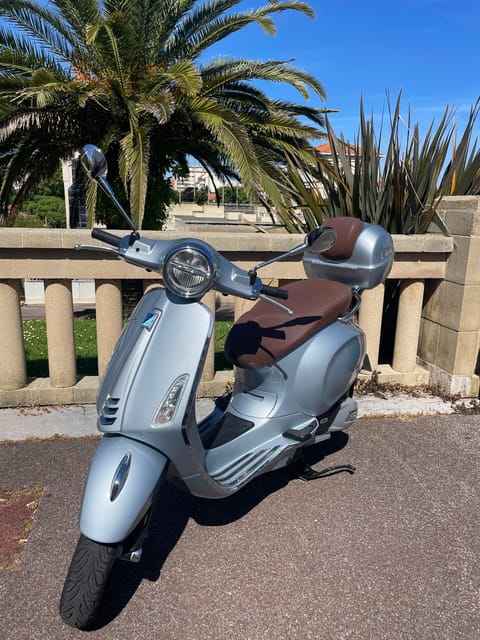 Biarritz: Vespa scooter rental for the day - Riding a Vespa 50cc Primavera Through Biarritz Streets