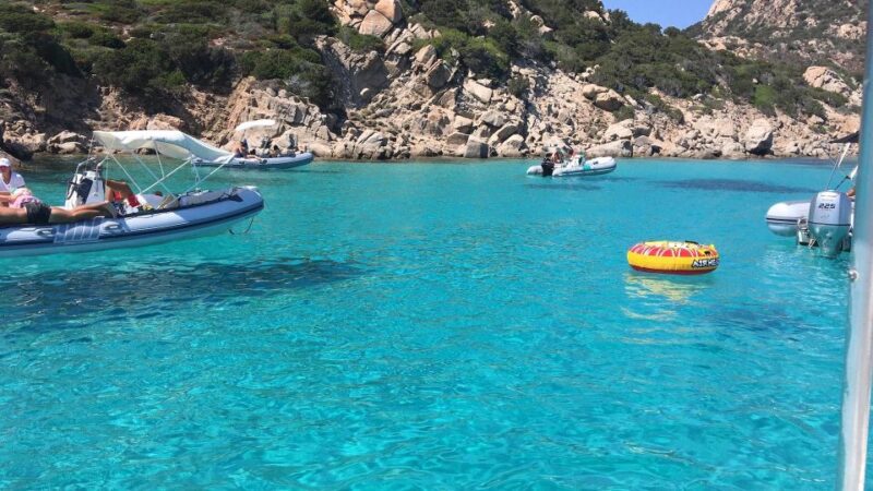 Big Boat tour for the Maddalena Archipelago or Corsica - Soraya Beach and Cala Corsara: Beachside Relaxation and Snorkeling