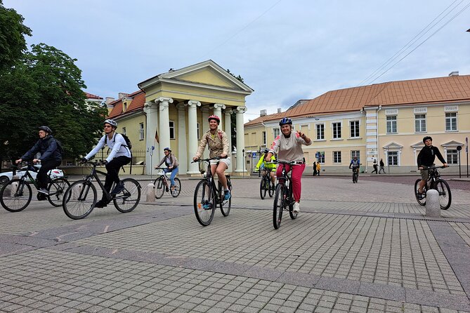 Bike Tour of Vilnius Highlights "Iconic Landmarks & Hidden Gems" - Vilniuss Historic Heart: Vilnius Cathedral Square