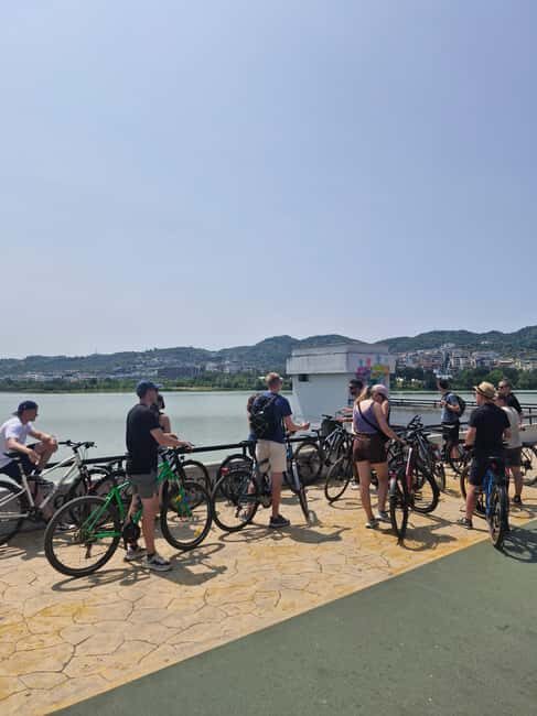 Bike Tour Tirana Highlights - Scenic Break at Grand Lake Park
