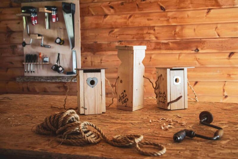 Birdhouse Workshop Forest Walk & Wilderness Lunch in Kuusamo - Building Birdhouses from Recycled Materials in Kuusamo