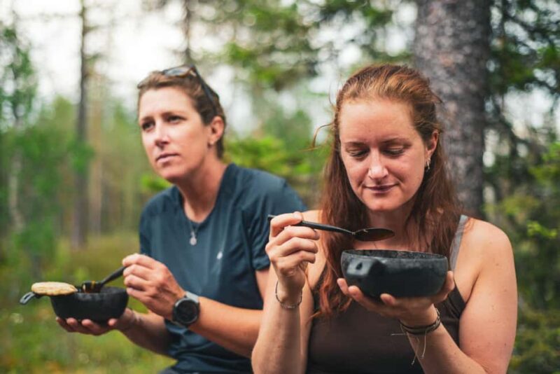 Birdhouse Workshop Forest Walk & Wilderness Lunch in Kuusamo - Hanging the Birdhouse in the Forest
