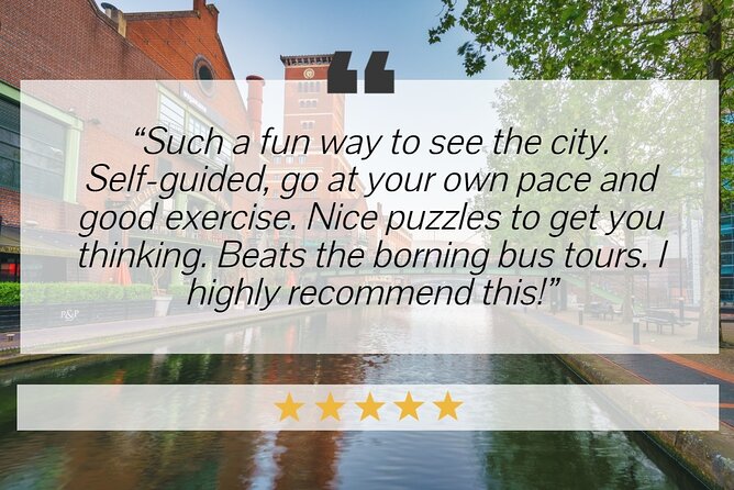 Birmingham Self Guided City Walk and Interactive Treasure Hunt - Exploring Birmingham’s Canals and Hidden Corners