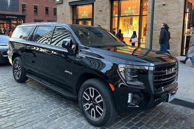 Black SUV - 7hs Staying Woodbury Outlets - Up to 6pax - Free Tax - Value of the Private Transfer Service