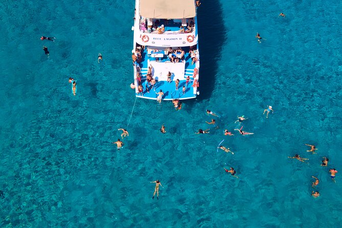 Blue Lagoon (Akamas) Bus & Boat Tour with Water Slide From Paphos - The Luxurious Blue Lagoon 2 Boat with Water Slide