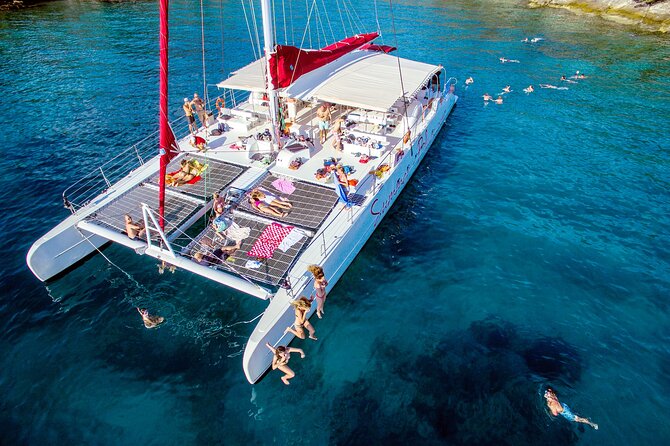 Blue Lagoon, Trogir & iovo catamaran tour with Food and Drinks - Discover the Blue Lagoon, Trogir & Iovo Catamaran Tour with Food and Drinks