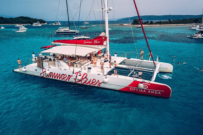 Blue Lagoon, Trogir & iovo catamaran tour with Food and Drinks - Exploring Trogir: A UNESCO Heritage Gem