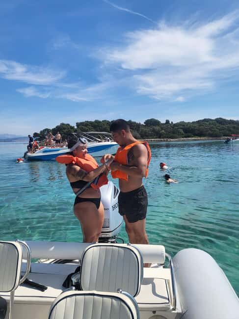 Blue lagoon with a speed boat water and towels included - Meeting Point and Accessibility