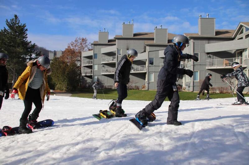 Blue Mountain: Skiing or Snowboarding for Beginners - Practical Details of the Tour: Transportation, Meeting Point, and Duration