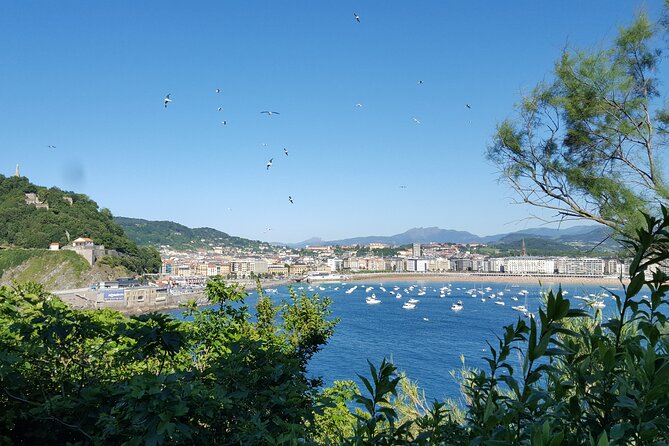 Boat by the Bay and Santa Clara Island in Donostia San Sebastian - Visiting the House of the Lighthouse and Cristina Iglesias Sculpture