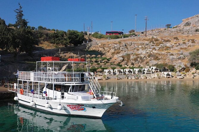 Boat Cruise in Lindos with Swim Stops & Meal Deal - Included and Optional Extras