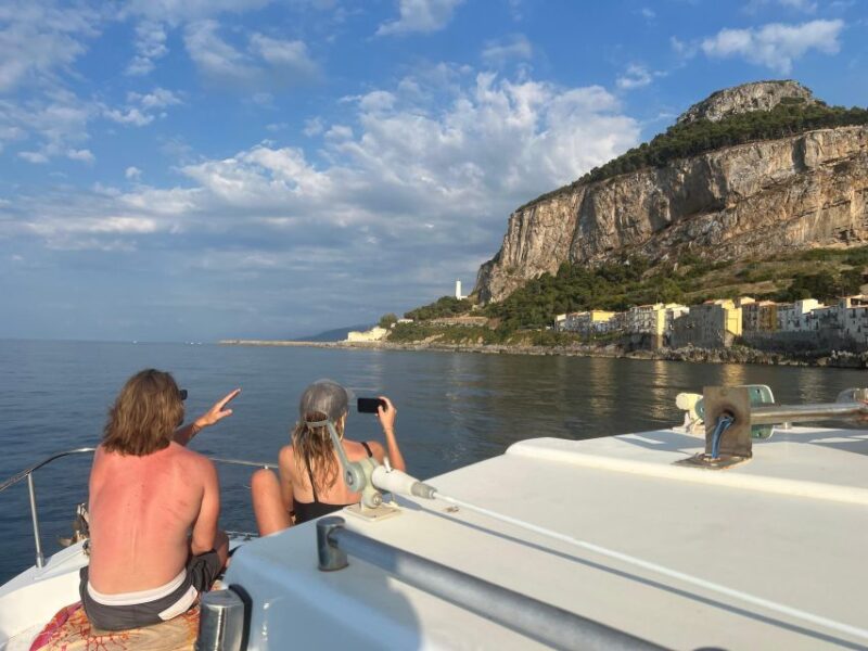 boat excursions in cefalu' - Excursion in Cefalùs Crystal Clear Waters with Clam Harvesting and Cave Visits