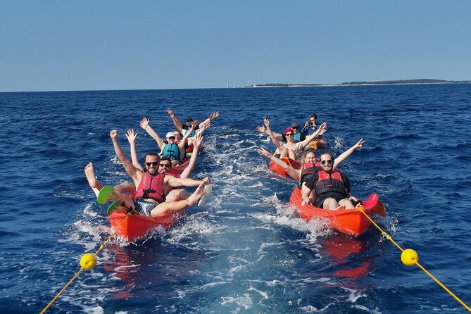 BOAT & KAYAK! Sea Adventure - Snorkeling & Cliff Jumps - Starting Point at Marina Polesana Pula