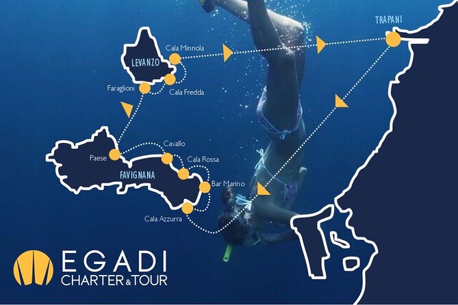 Boat tour to Egadi Favignana and Levanzo islands from Trapani - The 8-Hour Itinerary Focused on Top Sites of the Egadi Islands