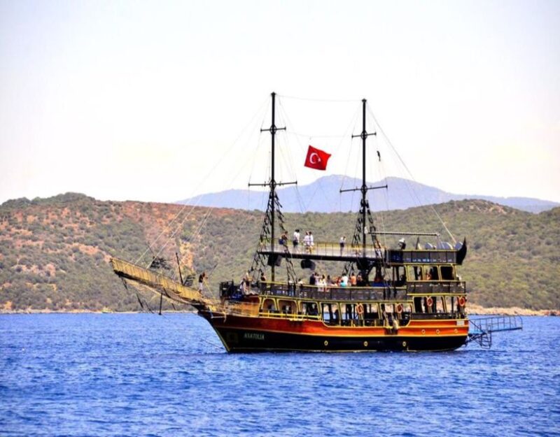 Bodrum: Pirate Boat Trip with BBQ Lunch and Optional Pickup - Enjoying a Tasty BBQ Lunch Mid-Trip