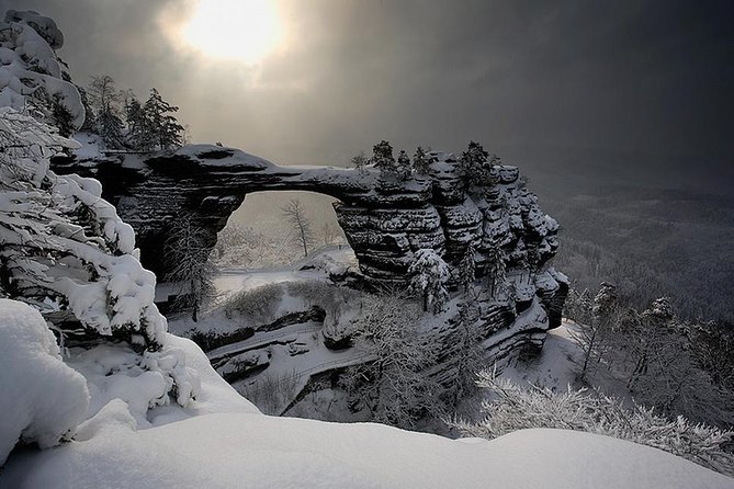 Bohemian and Saxon Switzerland All inclusive trip - Winter Tour - Starting Your Day with Hassle-Free Pickup in Prague