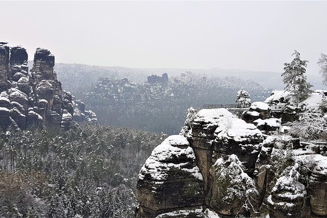 Bohemian and Saxon Switzerland All inclusive trip - Winter Tour - Exploring the Ruins of Neurathen Castle