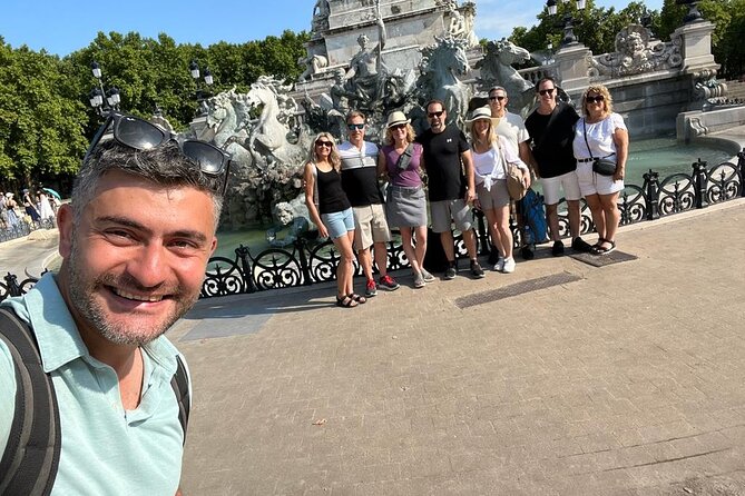 Bordeaux Night Walk Ending with Delicious wine & cheese Tasting - Enjoying Wine and Cheese at Place Général Sarrail