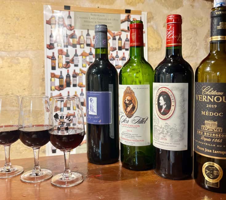 Bordeaux wine: tasting class 4 red wines pairing charcuterie - Key Points