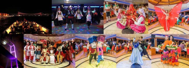 Bosphorus Dinner Cruise with Live Performances Experience - Departing from the European Side’s Port at Night