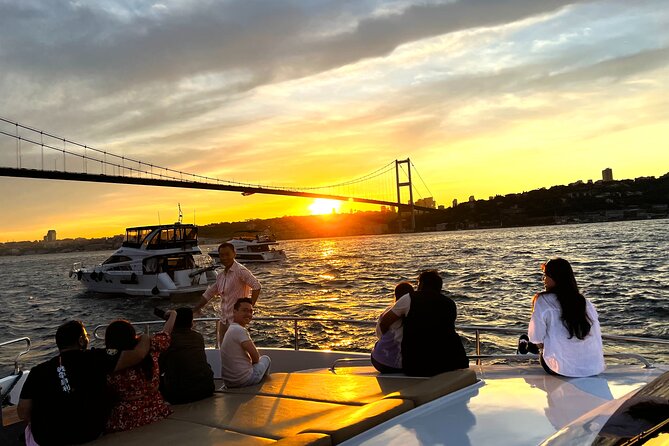 Bosphorus Sunset Yacht Cruise with Snacks and Live Guide - Food and Drinks Included