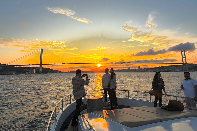Bosphorus Sunset Yacht Cruise with Snacks and Live Guide - Landmark Highlights: From the Bosphorus Bridge to Maiden’s Tower