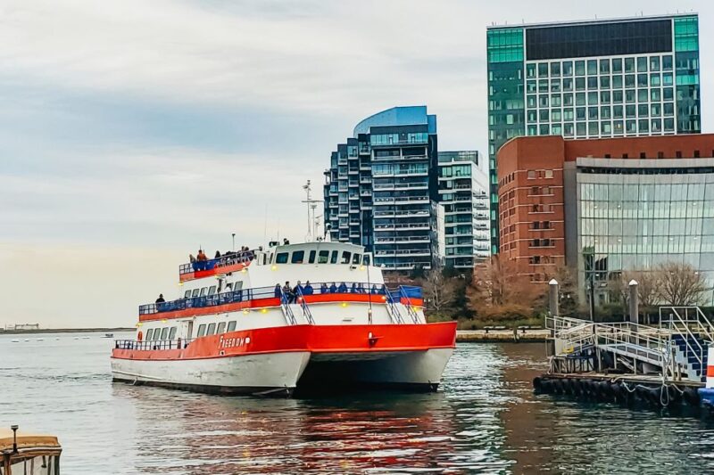 Boston: Boston Harbor Sunset Cruise - The Bar and Refreshments on Board
