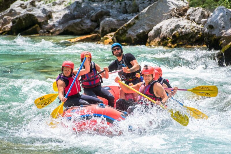 Bovec: Soa River Whitewater Rafting - The Emerald Pools, Boulders, and Mountain Vistas