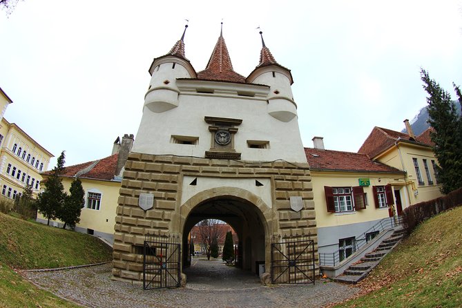 Brasov City Tour - Visit the CROWN City included Black Church entrance - Walking Through Rope Street, One of Eastern Europe’s Narrowest Alleys