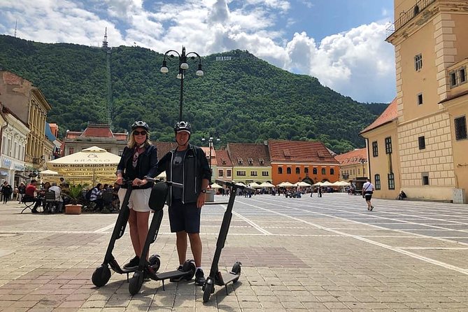 Brasov Old Town Guided Tour With Electric Scooters - Visiting the Black Church and Surroundings