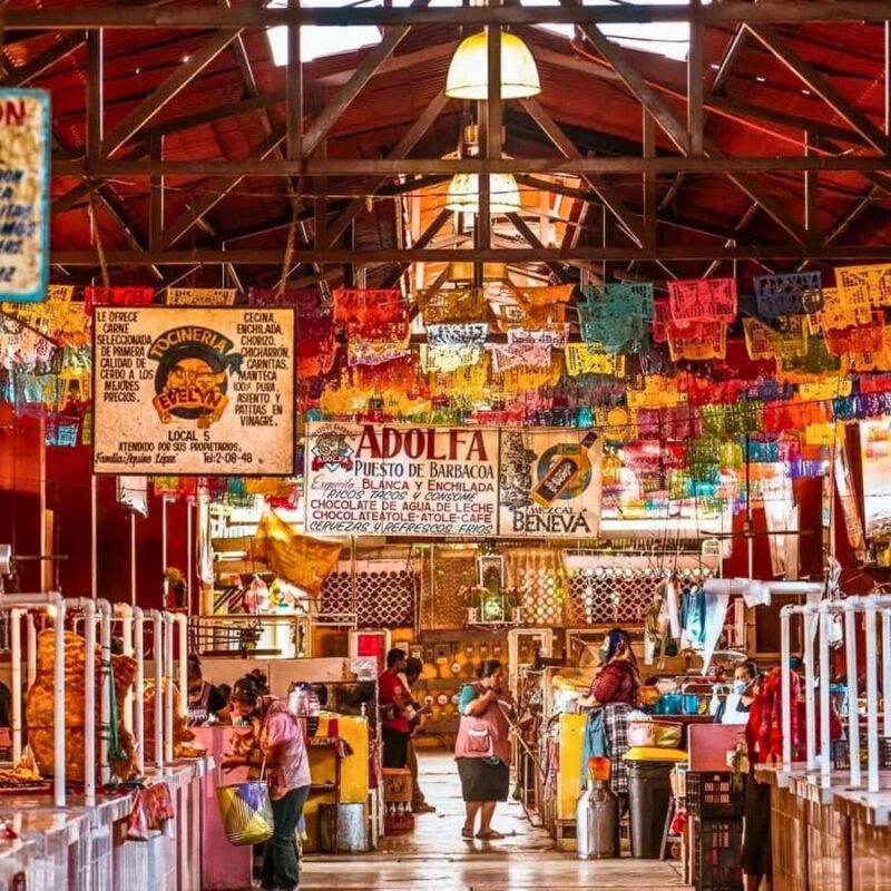 Breakfast in Tlacolula; Ancestral and industrial mezcal distillery - Starting with a Traditional Tlacolula Market Breakfast
